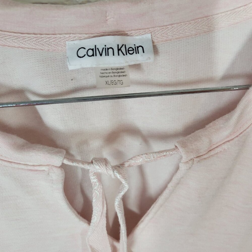 Calvin Klein Womens Swim Cover Up XL Pink Heather Pockets Soft Comfy PIN9E - Picture 8 of 11